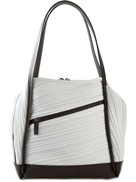 issey miyake fake new style tote bags|issey miyake pleated bag.